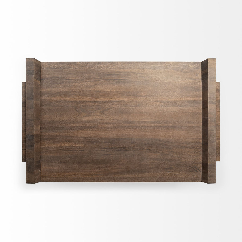 Brown Wood Coffee Table - 59-inch
