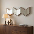 Natural Novelty Wood Framed Accent Mirror - 14-inch