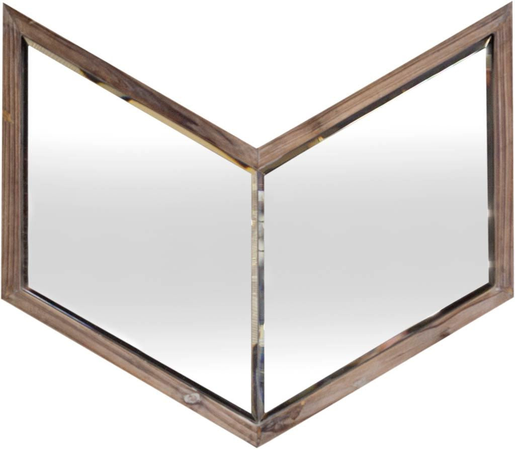 Brown Novelty Framed Accent Mirror - 23-inch