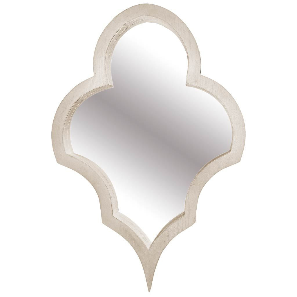 Natural Novelty Wood Framed Accent Mirror - 34-inch