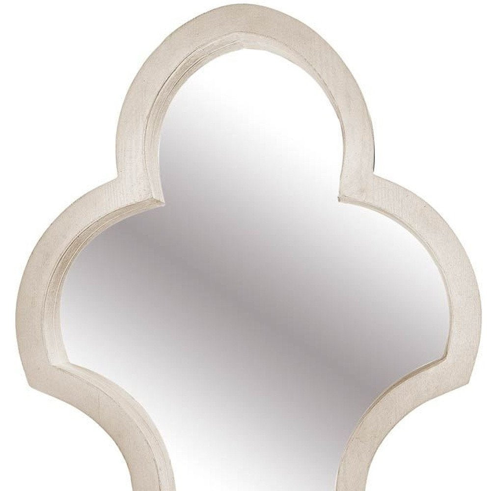 Natural Novelty Wood Framed Accent Mirror - 34-inch