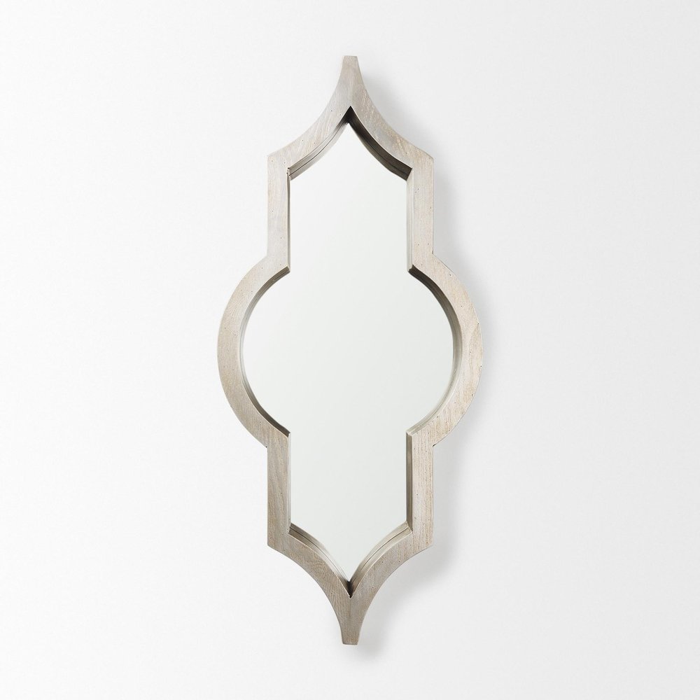 Natural Novelty Framed Accent Mirror - 34-inch