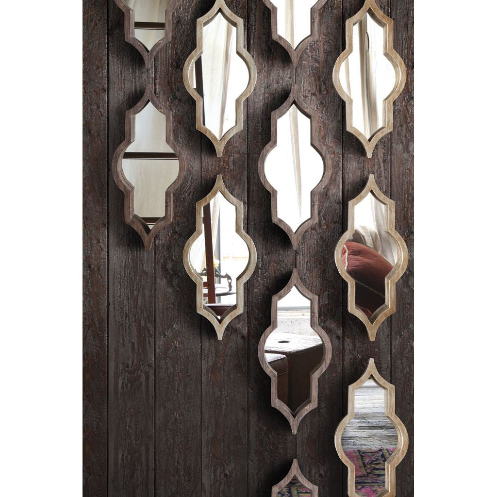 Natural Novelty Framed Accent Mirror - 34-inch