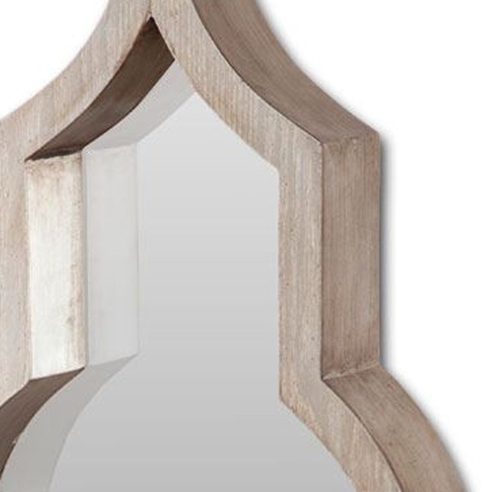 Natural Novelty Framed Accent Mirror - 34-inch