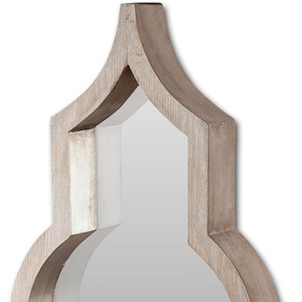 Natural Novelty Framed Accent Mirror - 34-inch