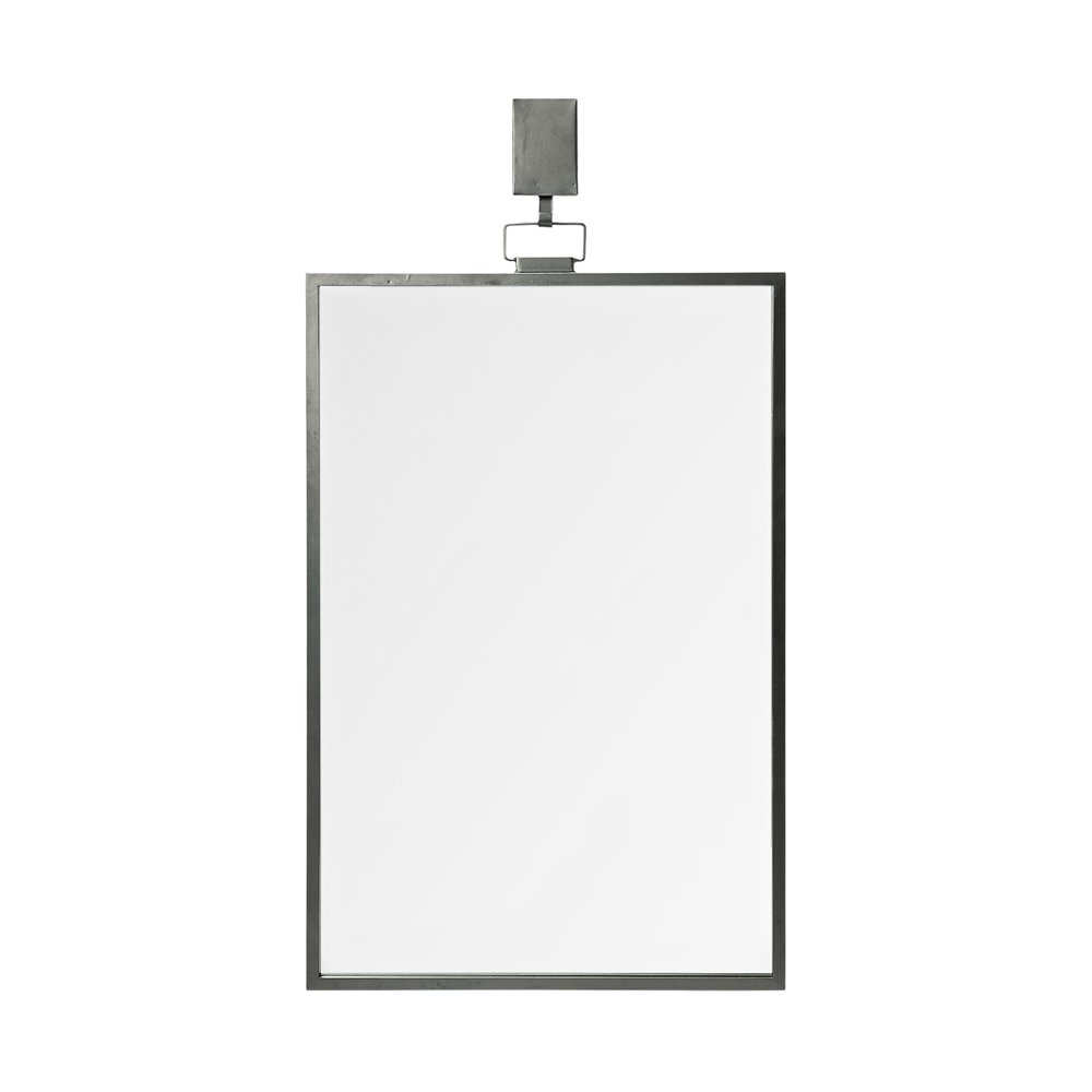 Gunmetal Metal Framed Accent Mirror - 44-inch