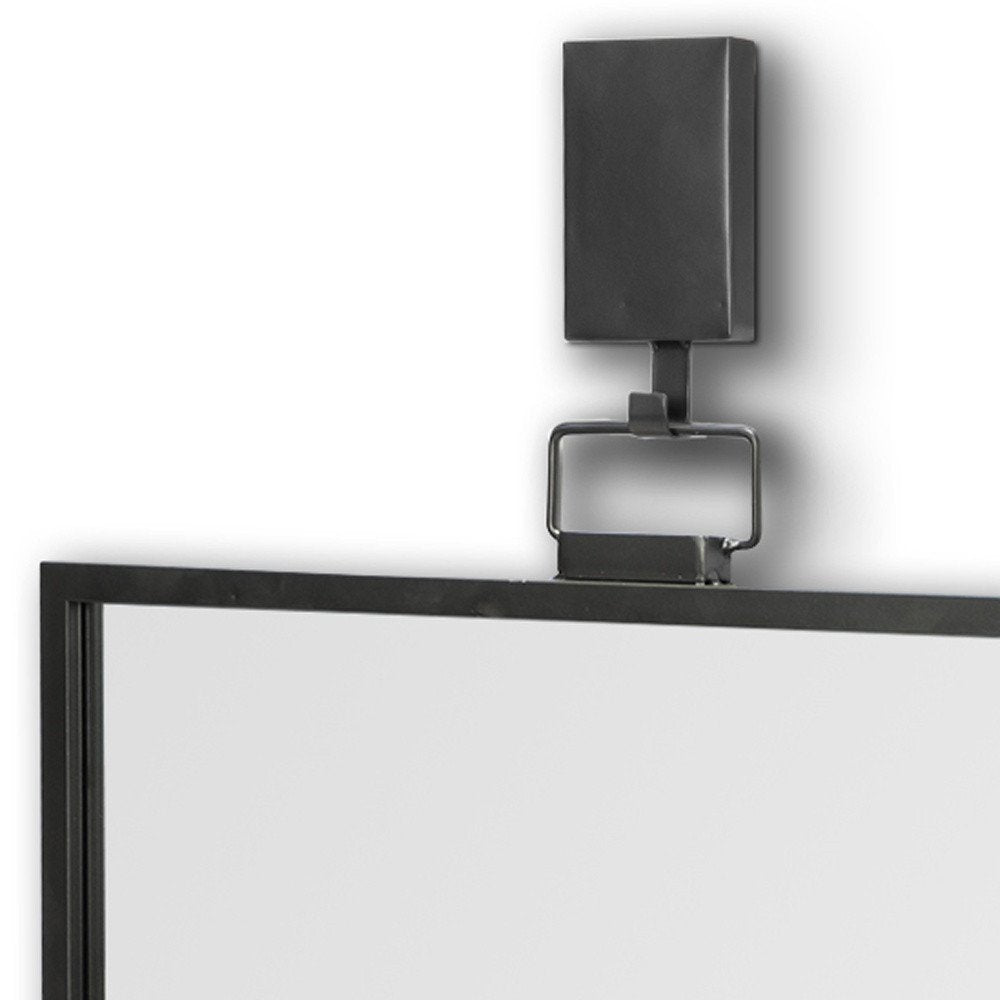 Gunmetal Metal Framed Accent Mirror - 44-inch