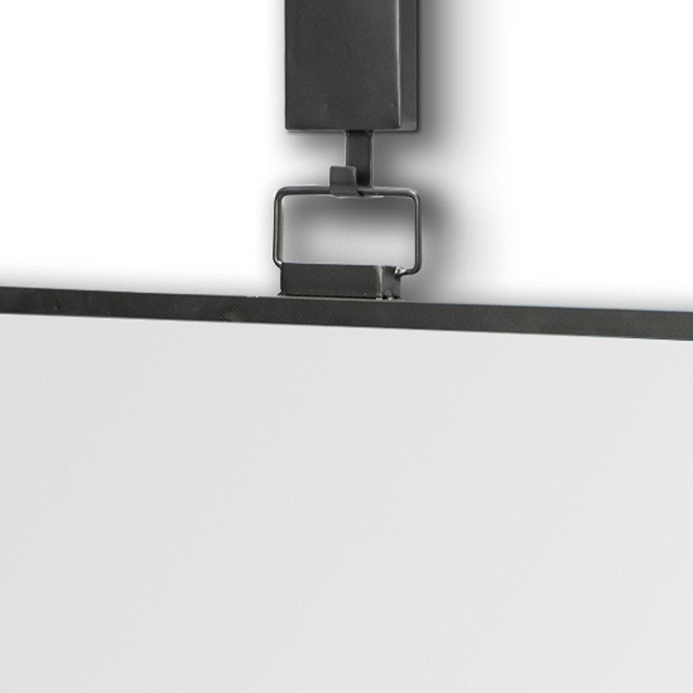 Gunmetal Metal Framed Accent Mirror - 44-inch