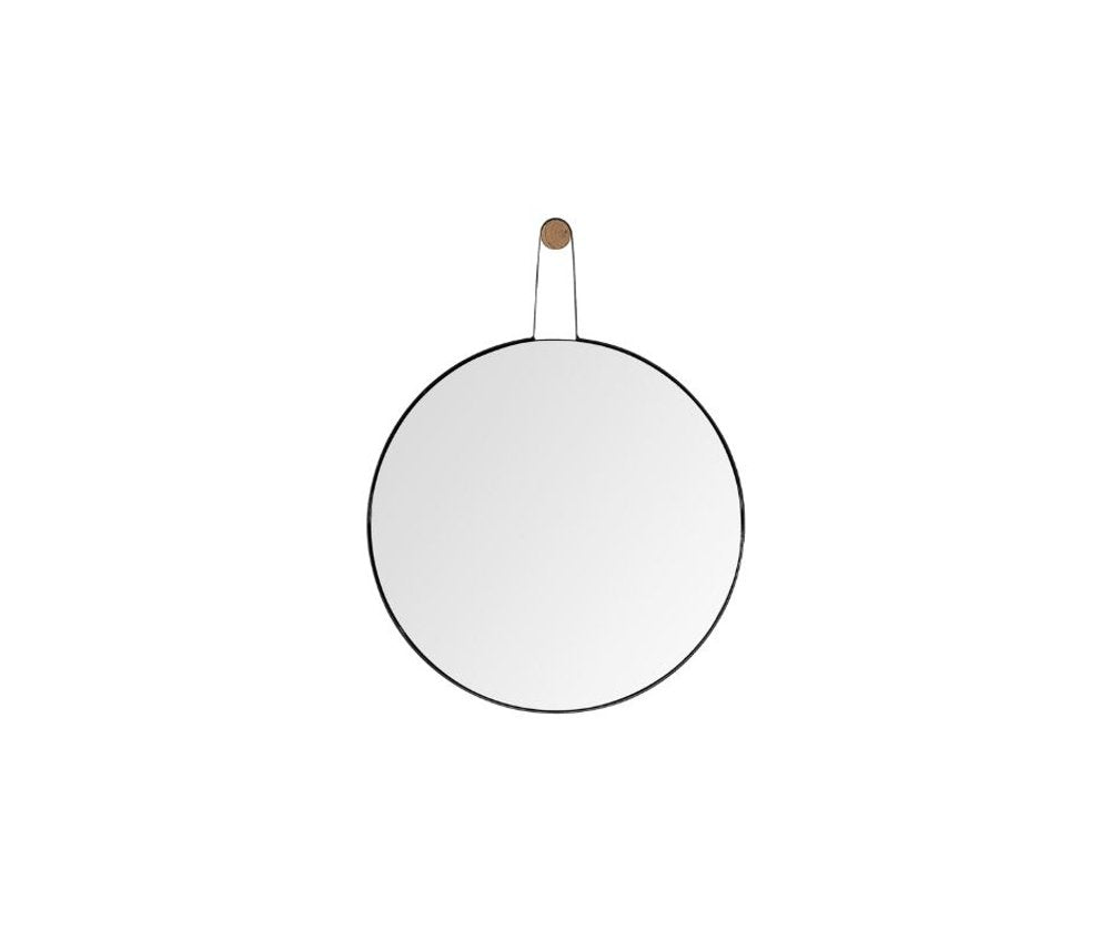 Black Wood Mirror - 26-inch