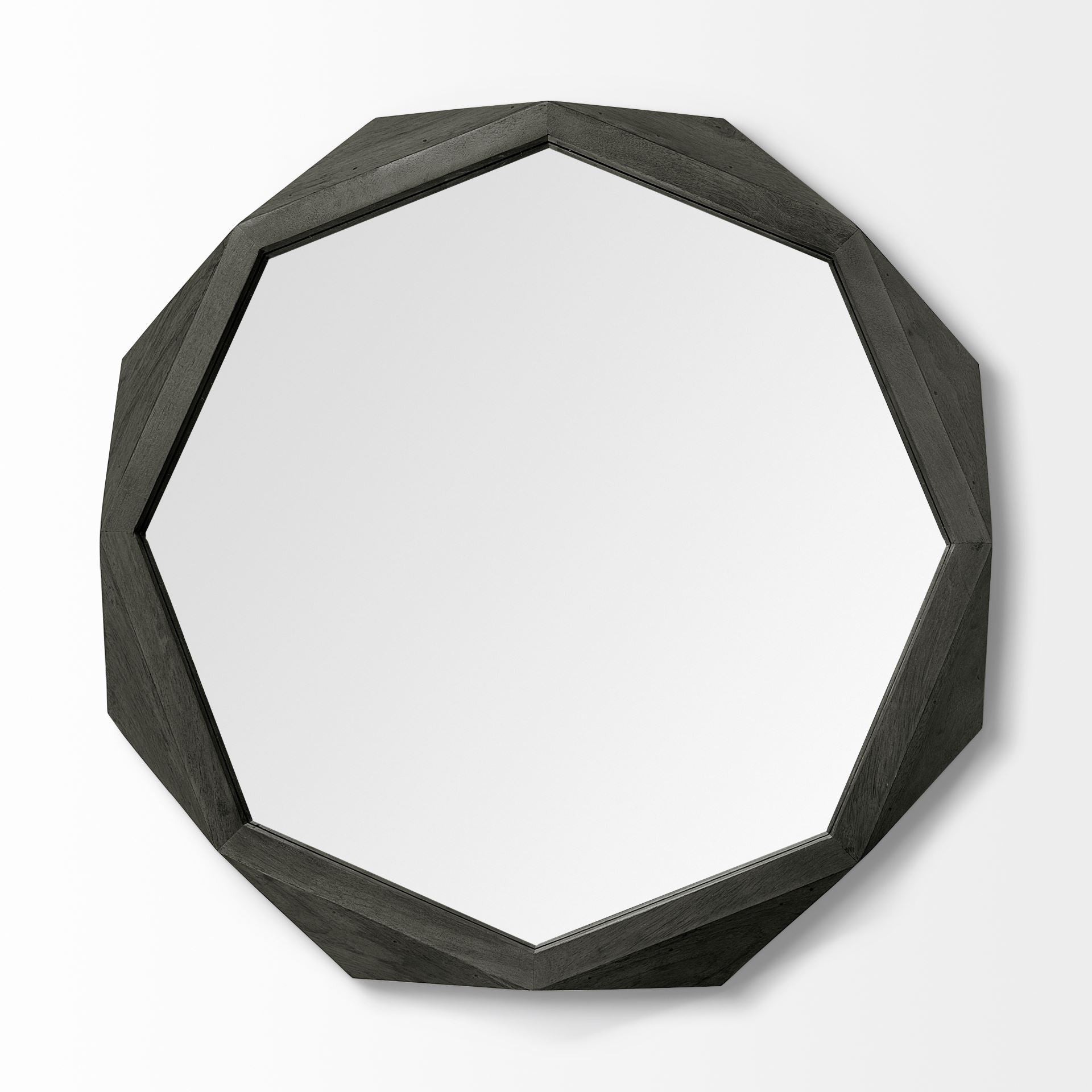 Black Solid Wood Octagon Framed - 41-inch