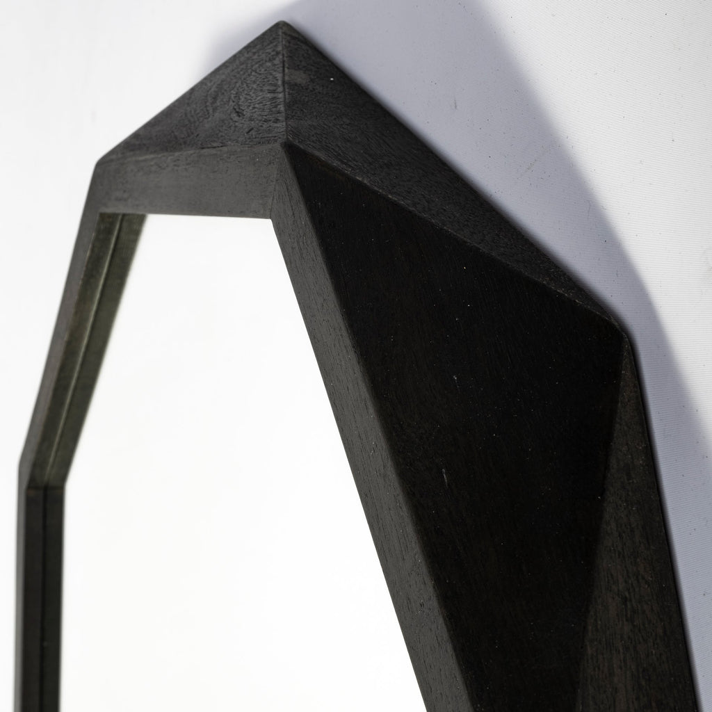 Black Solid Wood Octagon Framed - 41-inch
