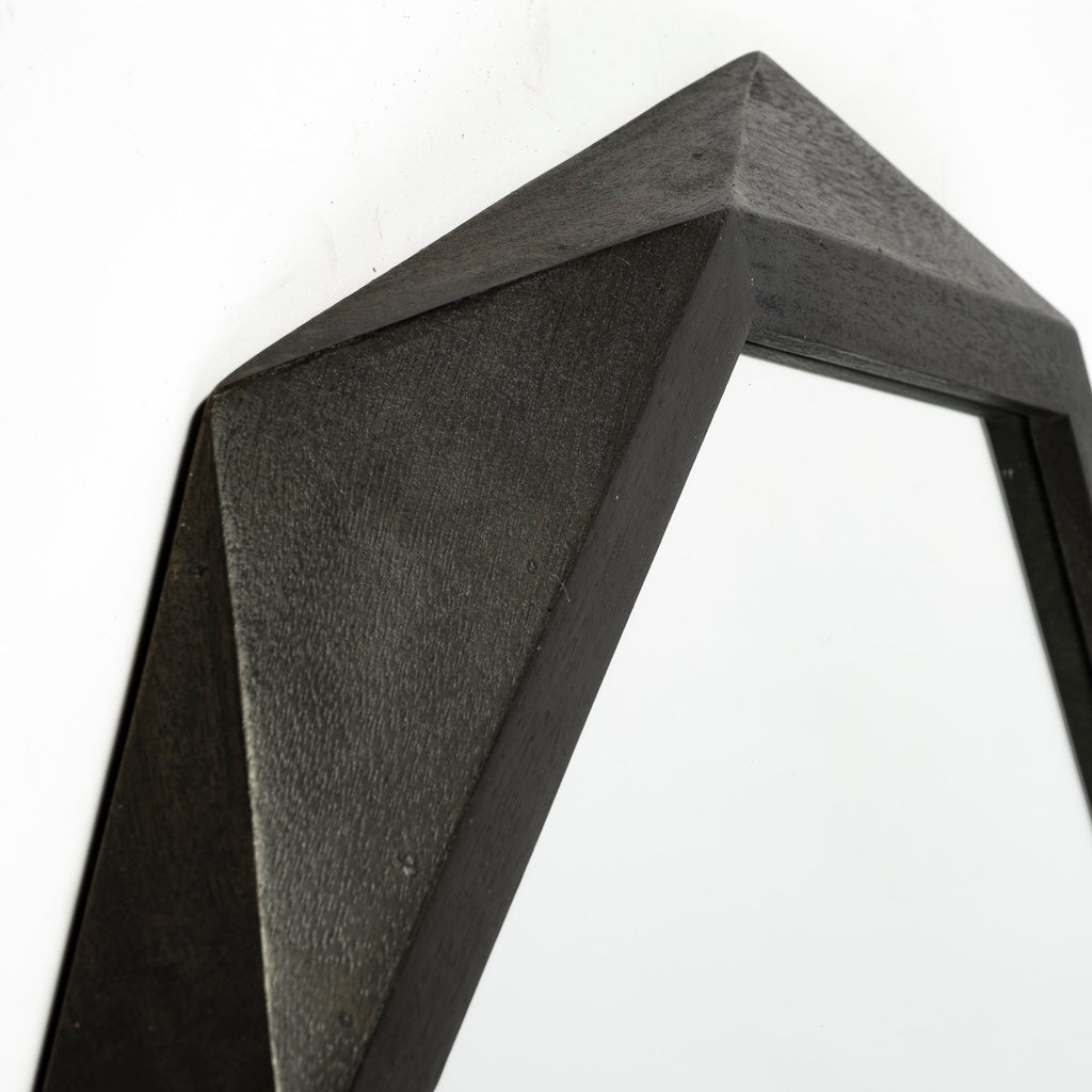 Black Solid Wood Octagon Framed - 41-inch