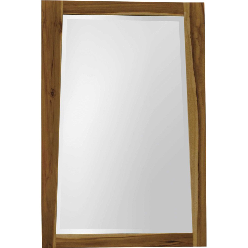 Brown Wood Accent Mirror - 35-inch