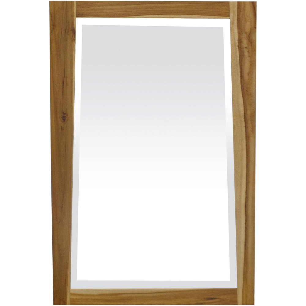 Brown Wood Accent Mirror - 35-inch