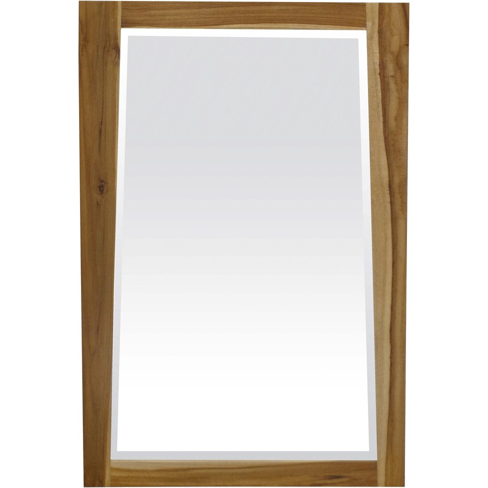 Brown Wood Accent Mirror - 35-inch