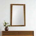 Brown Wood Accent Mirror - 35-inch