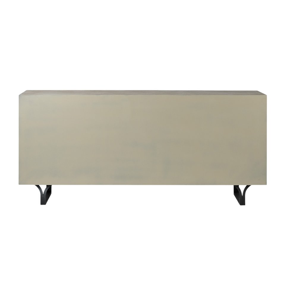 Light Brown Solid Wood Nine Drawer Sideboard - 70-inch