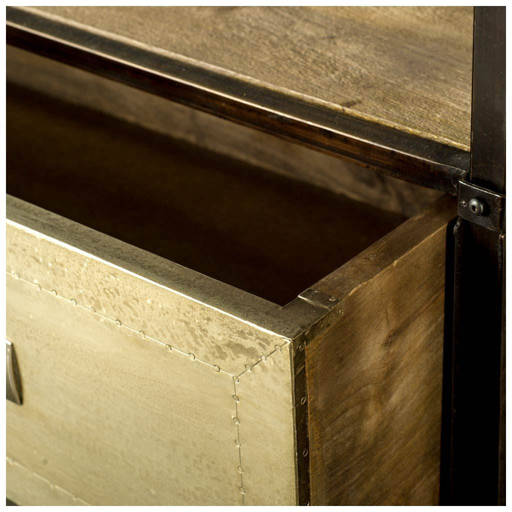 Brown Solid Wood Console Table - 15-inch