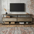 Brown Solid Wood Console Table - 15-inch