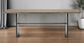 Brown Solid Wood Sled Base Dining Table - 84-inch