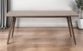 Dark Brown Solid Wood Dining Table - 72-inch