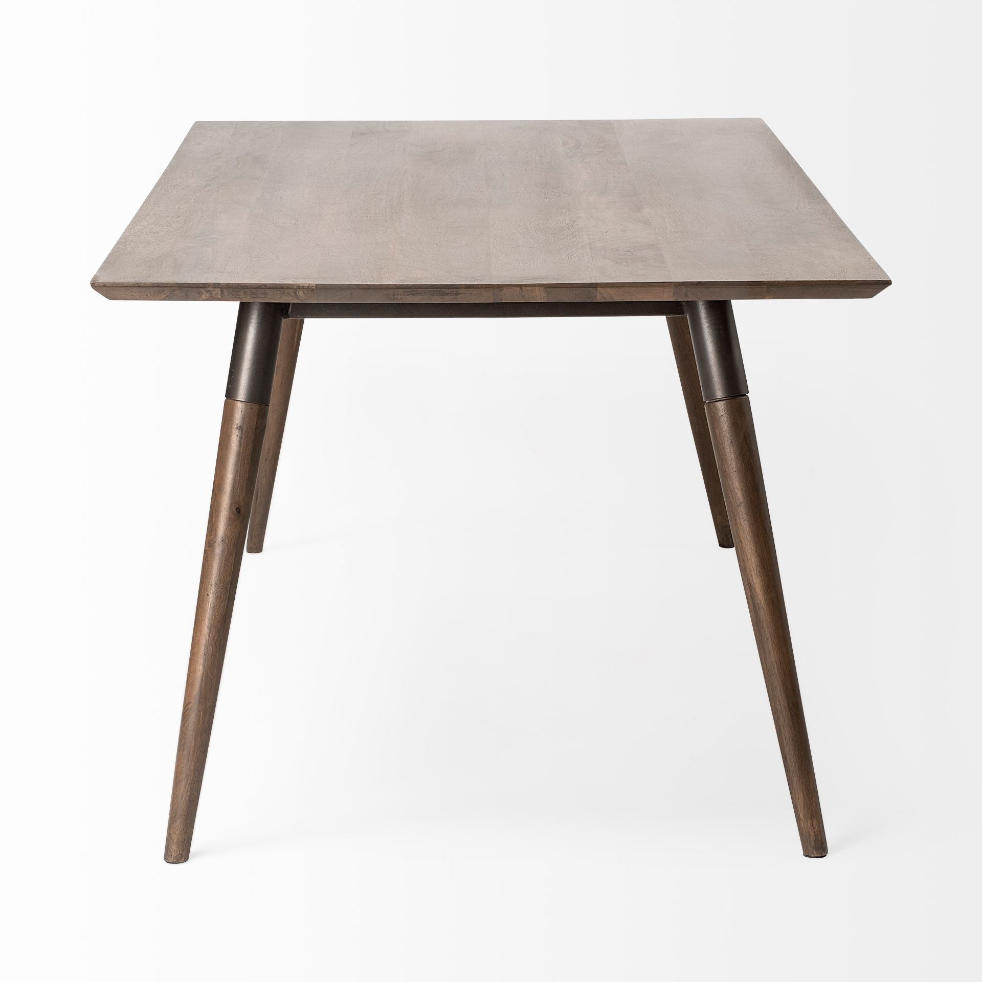 Dark Brown Solid Wood Dining Table - 72-inch
