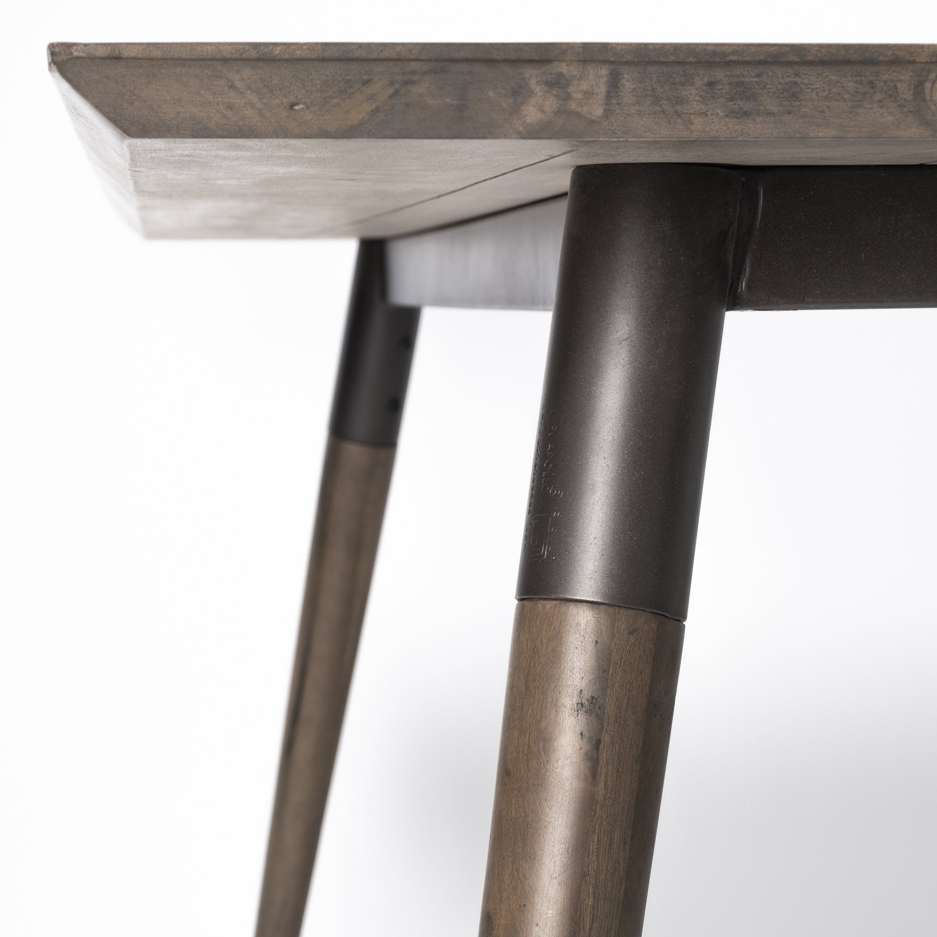 Dark Brown Solid Wood Dining Table - 72-inch