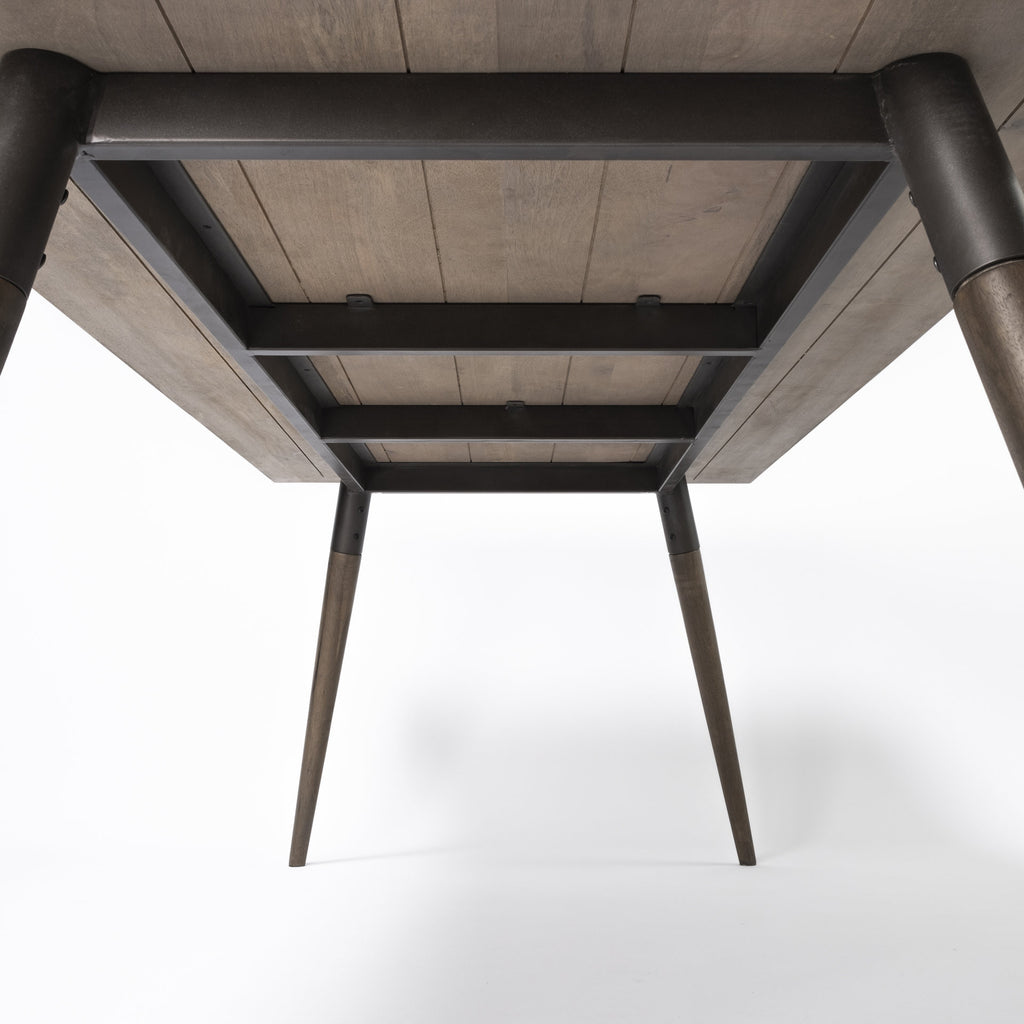 Dark Brown Solid Wood Dining Table - 72-inch