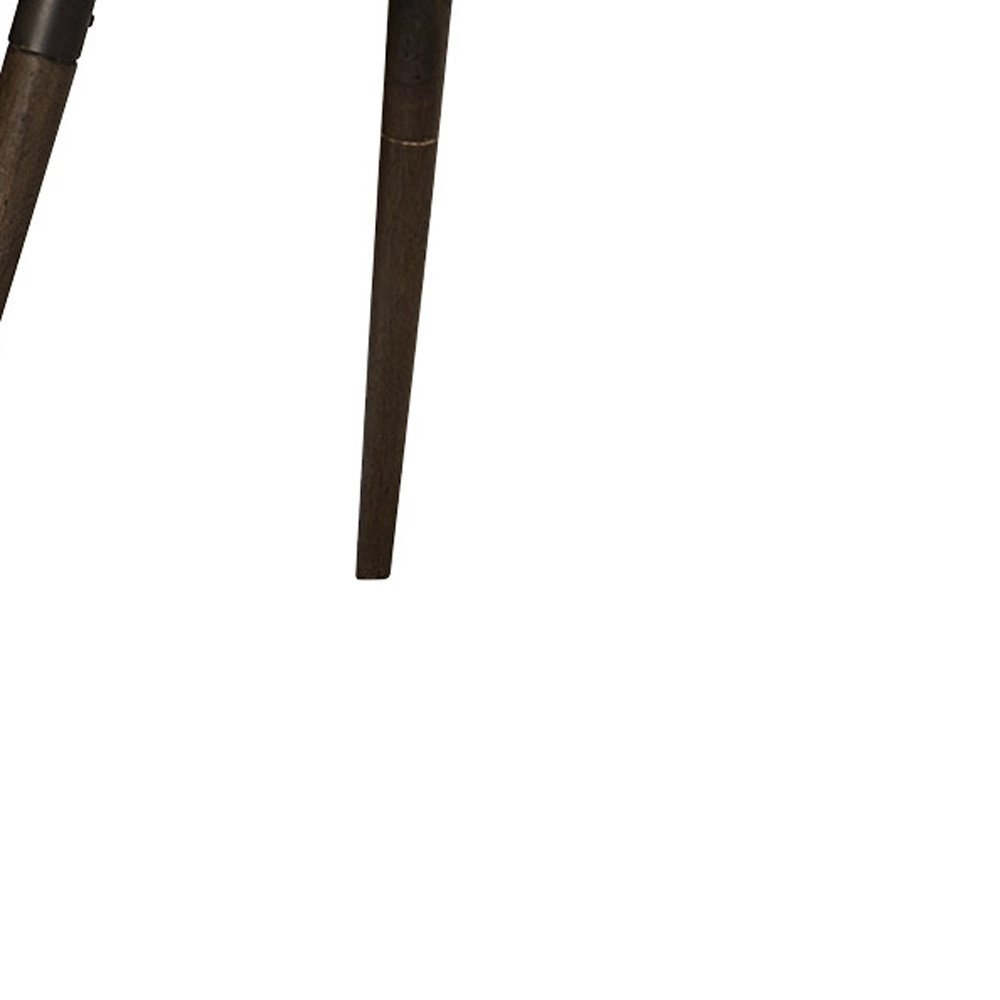 Dark Brown Solid Wood Dining Table - 72-inch