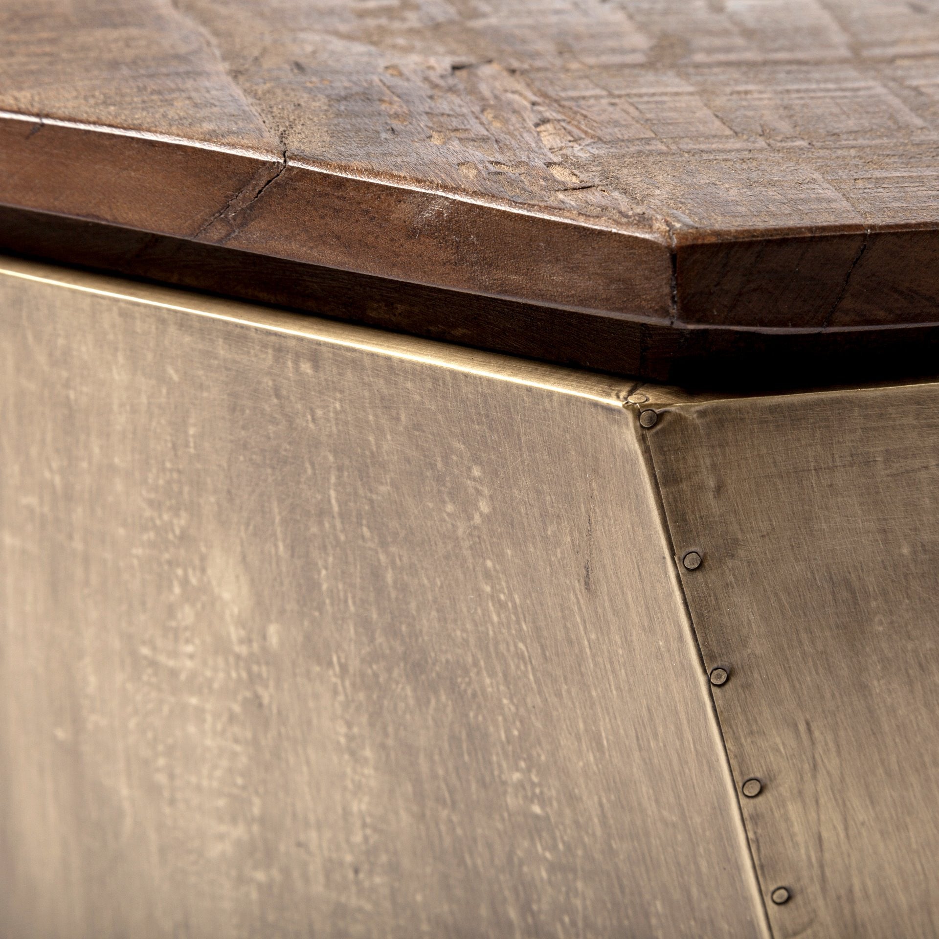 Brown Solid Wood End Table - 21-inch