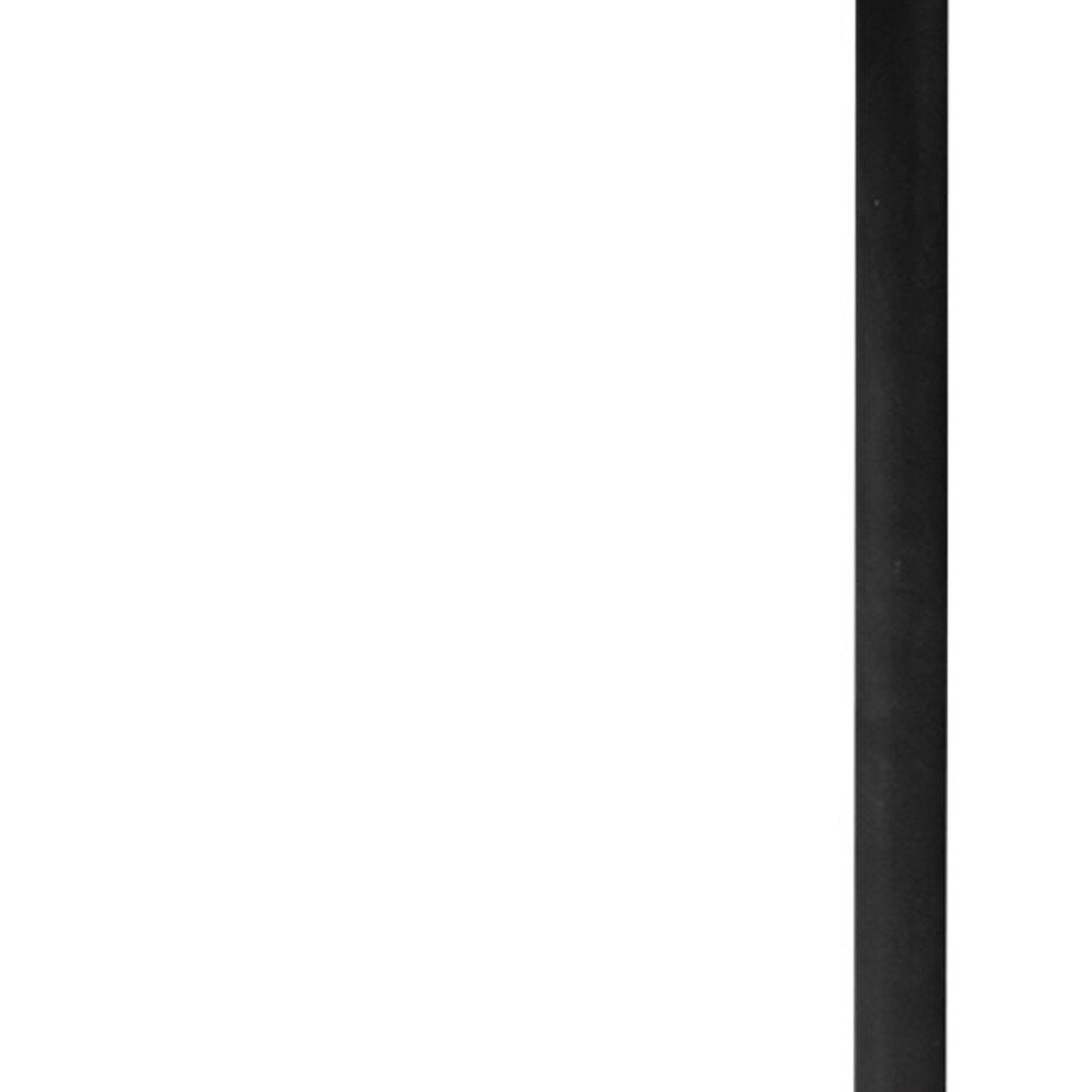 Black and White Marble Round End Table - 27-inch