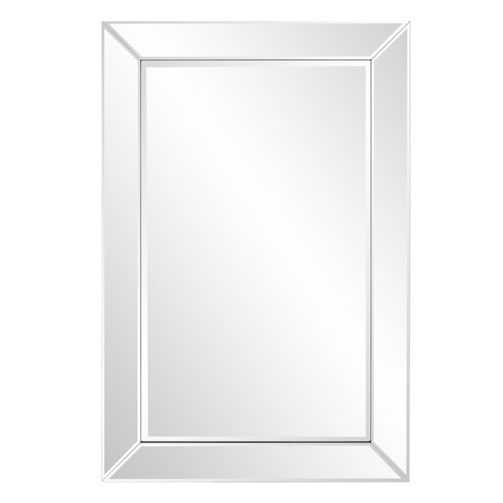 Glass Framed Accent Mirror - 36-inch