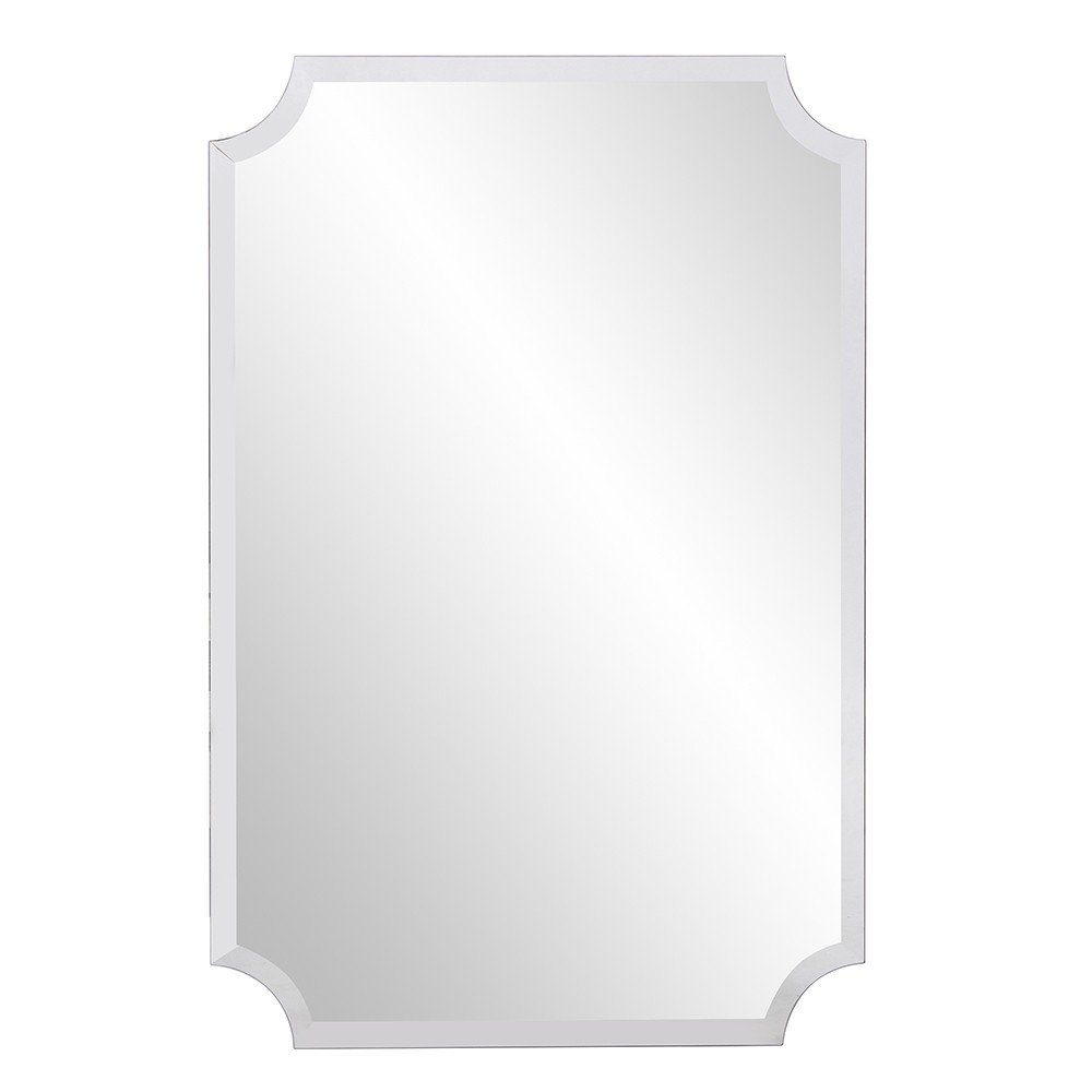 Rectangle with Scalloped Corner Unframed Accent Mirror - 36-inch