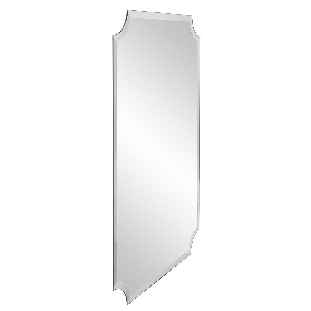 Rectangle with Scalloped Corner Unframed Accent Mirror - 36-inch