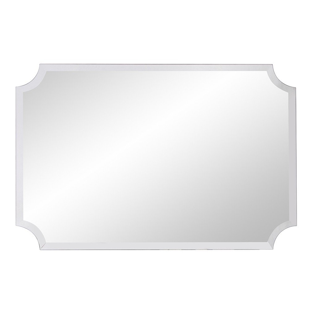 Rectangle with Scalloped Corner Unframed Accent Mirror - 36-inch