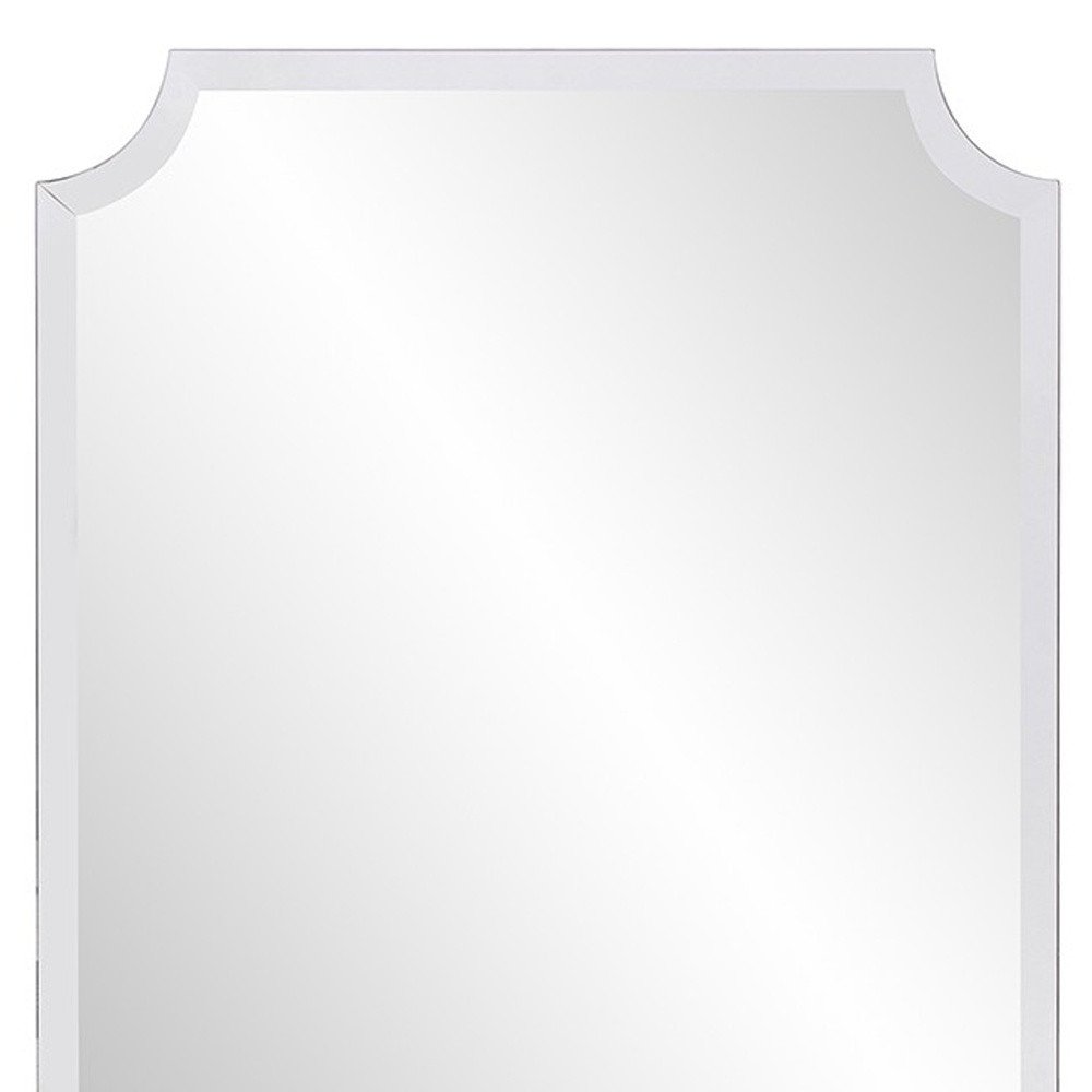 Rectangle with Scalloped Corner Unframed Accent Mirror - 36-inch
