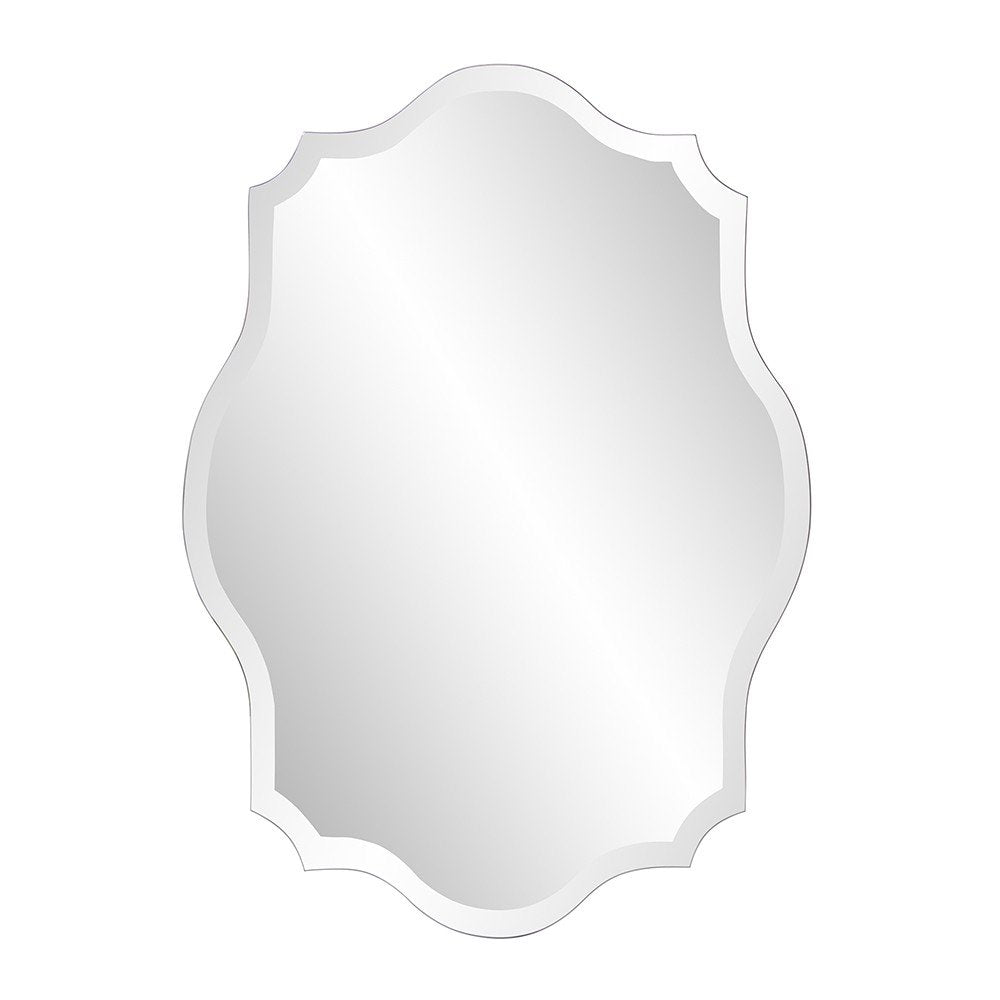 Clear Scalloped Edges Unframed Accent Mirror - 32-inch
