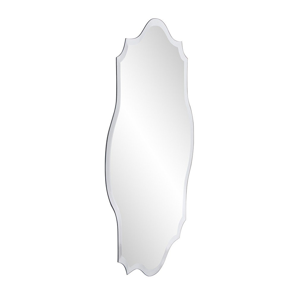 Clear Scalloped Edges Unframed Accent Mirror - 32-inch
