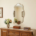 Clear Scalloped Edges Unframed Accent Mirror - 32-inch