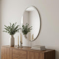 Clear Round Unframed Accent Mirror - 12-inch