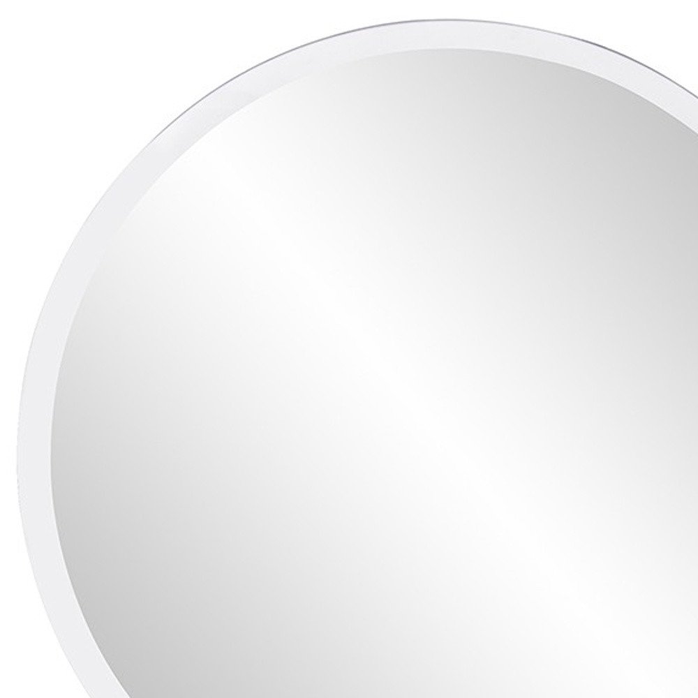 Clear Round Unframed Accent Mirror - 12-inch