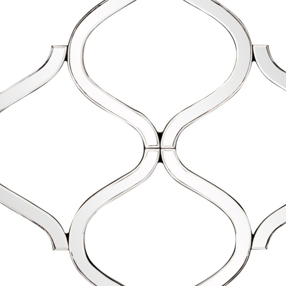 Interlocking Mirrored Curved Shapes with Beveled Edge