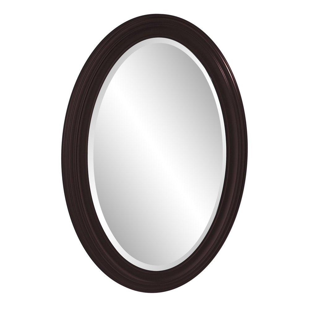 Bronze Oval Framed Accent Mirror - 33-inch
