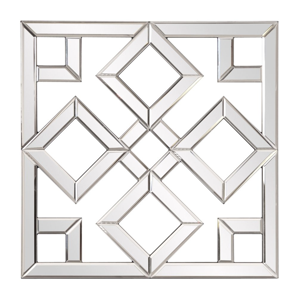 Interlocking Mirrored Squares with Lattice Design