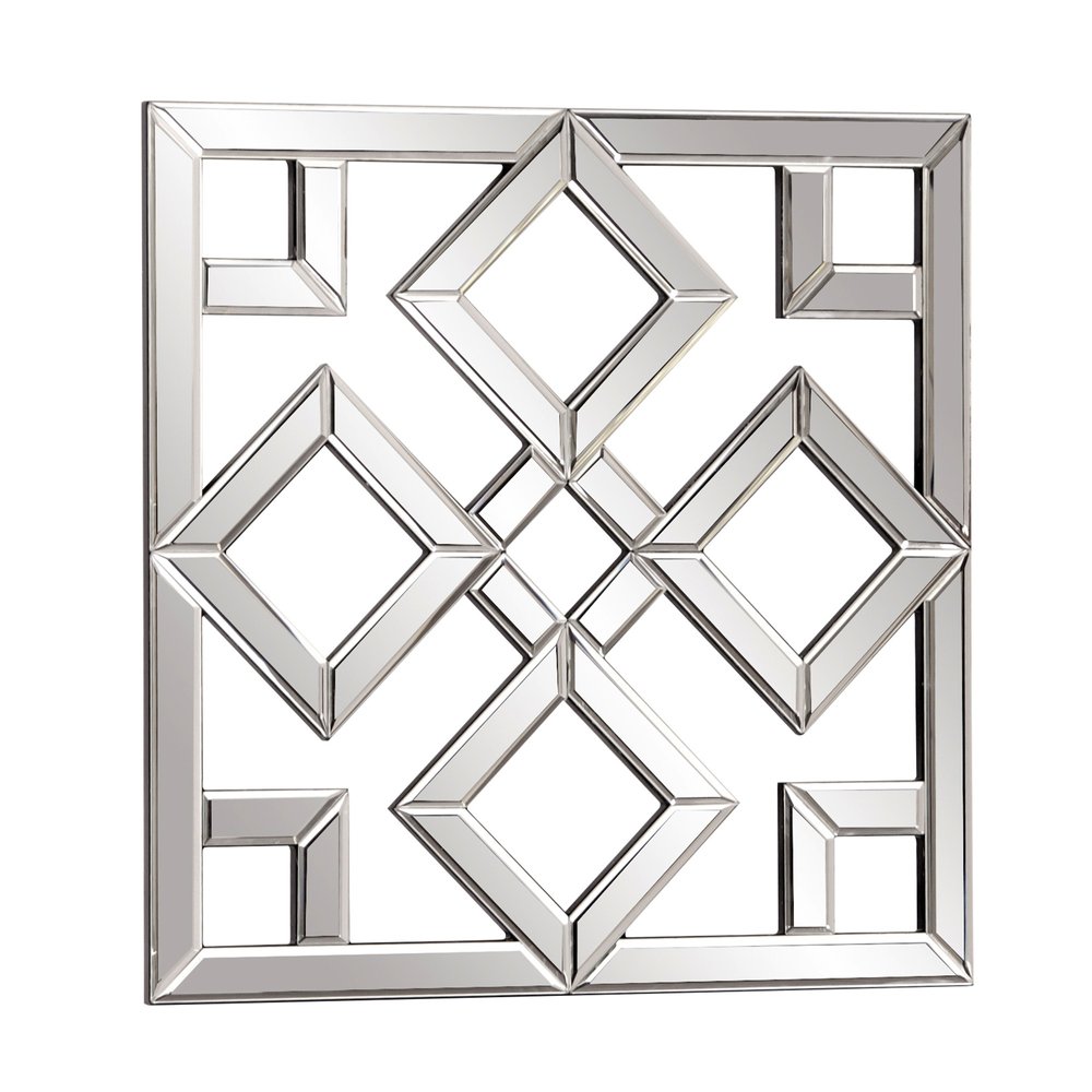 Interlocking Mirrored Squares with Lattice Design