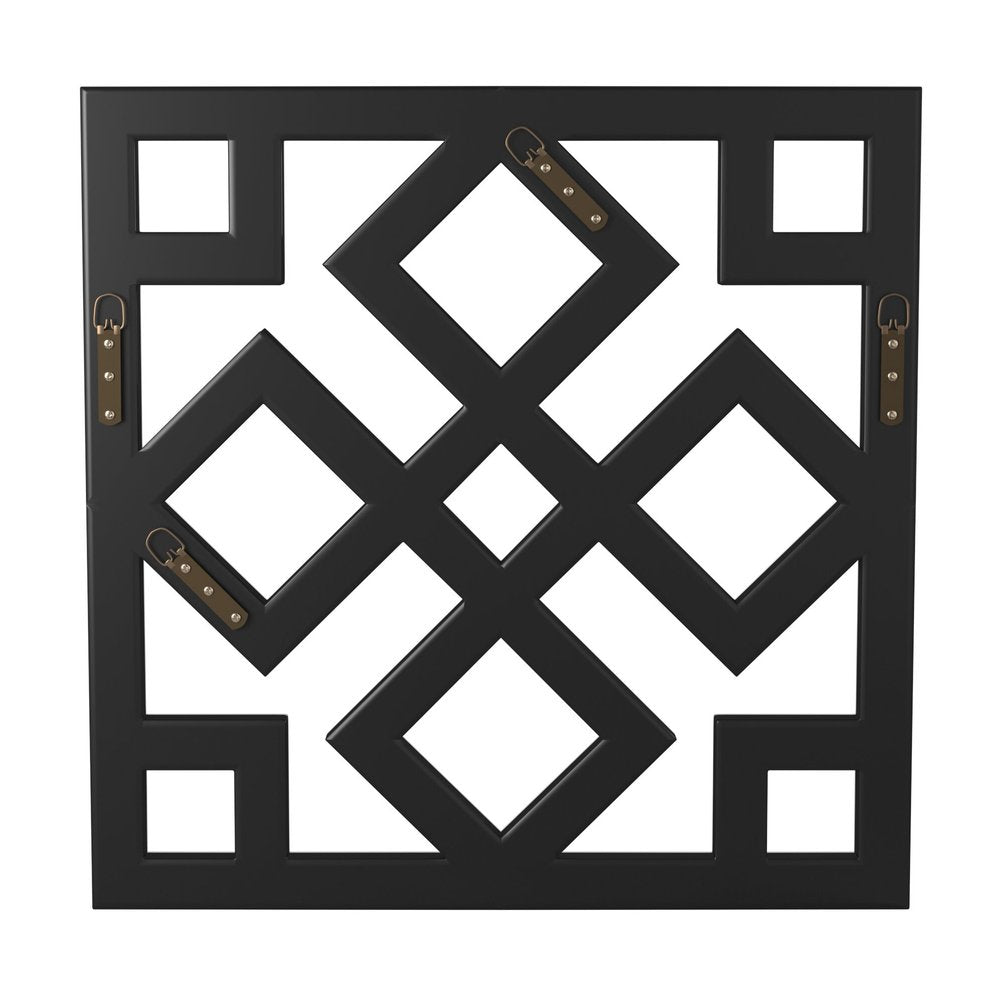 Interlocking Mirrored Squares with Lattice Design