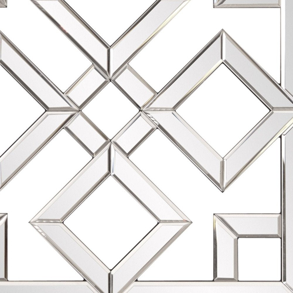 Interlocking Mirrored Squares with Lattice Design