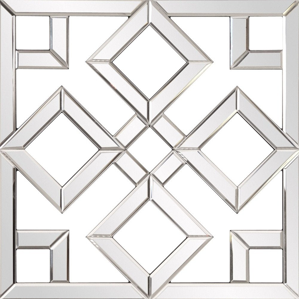 Interlocking Mirrored Squares with Lattice Design