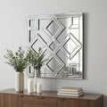 Interlocking Mirrored Squares with Lattice Design