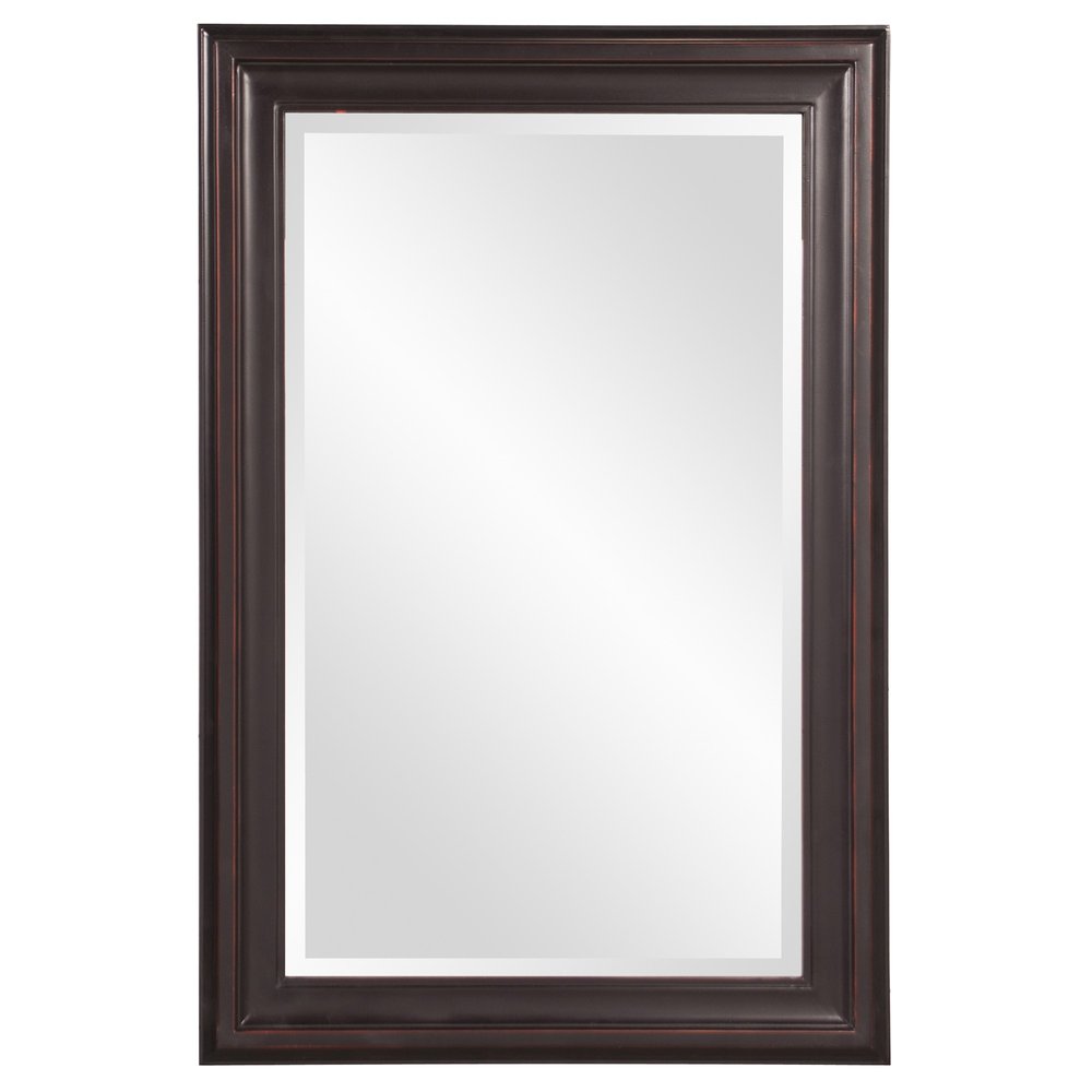 Bronze Wood Accent Mirror - 33-inch